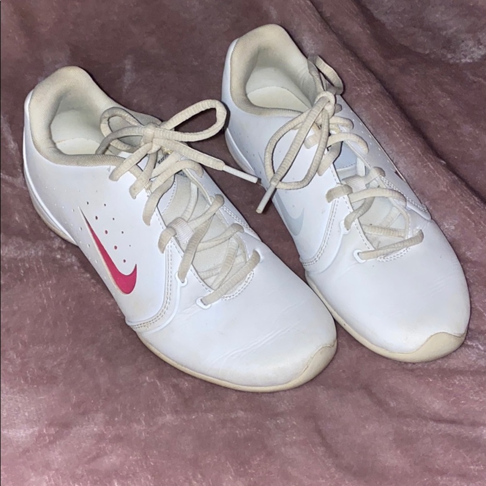 White NIKE cheer shoes